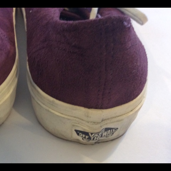 Vans burgundy suede Decons - Picture 6 of 7
